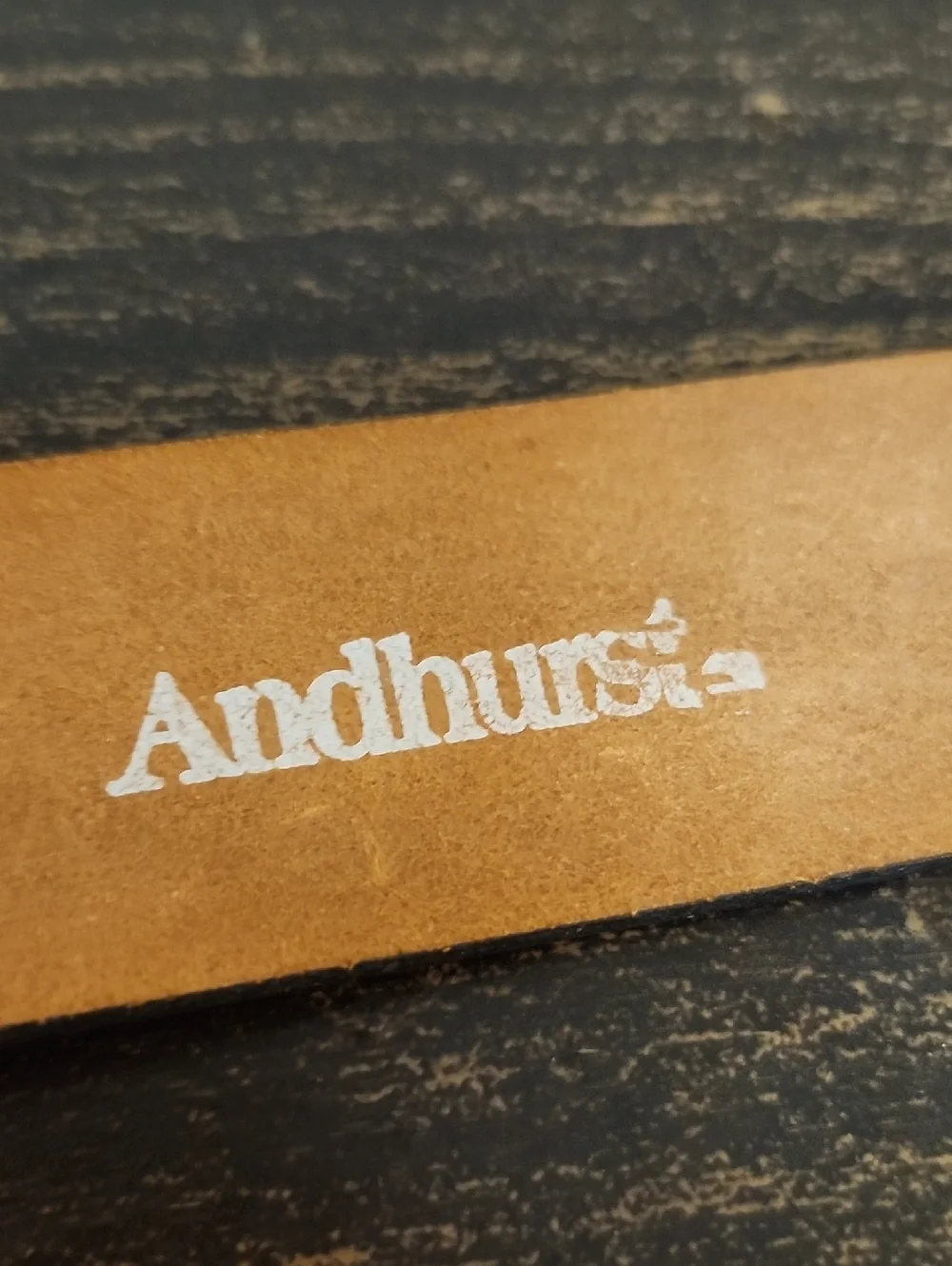 Vintage Andhurst Bown Leather CowHide Motocycles Buckle Western Belt Size 32